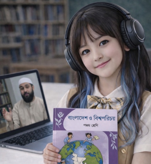 প্রাথমিক স্তর পঞ্চম শ্রেণির শিক্ষার্থী অনলাইন ক্লাসে - Otutor